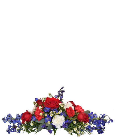 Patriotic Garland- Casket Edge