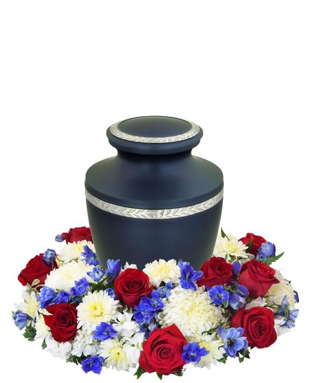 Patriotic Urn Surround